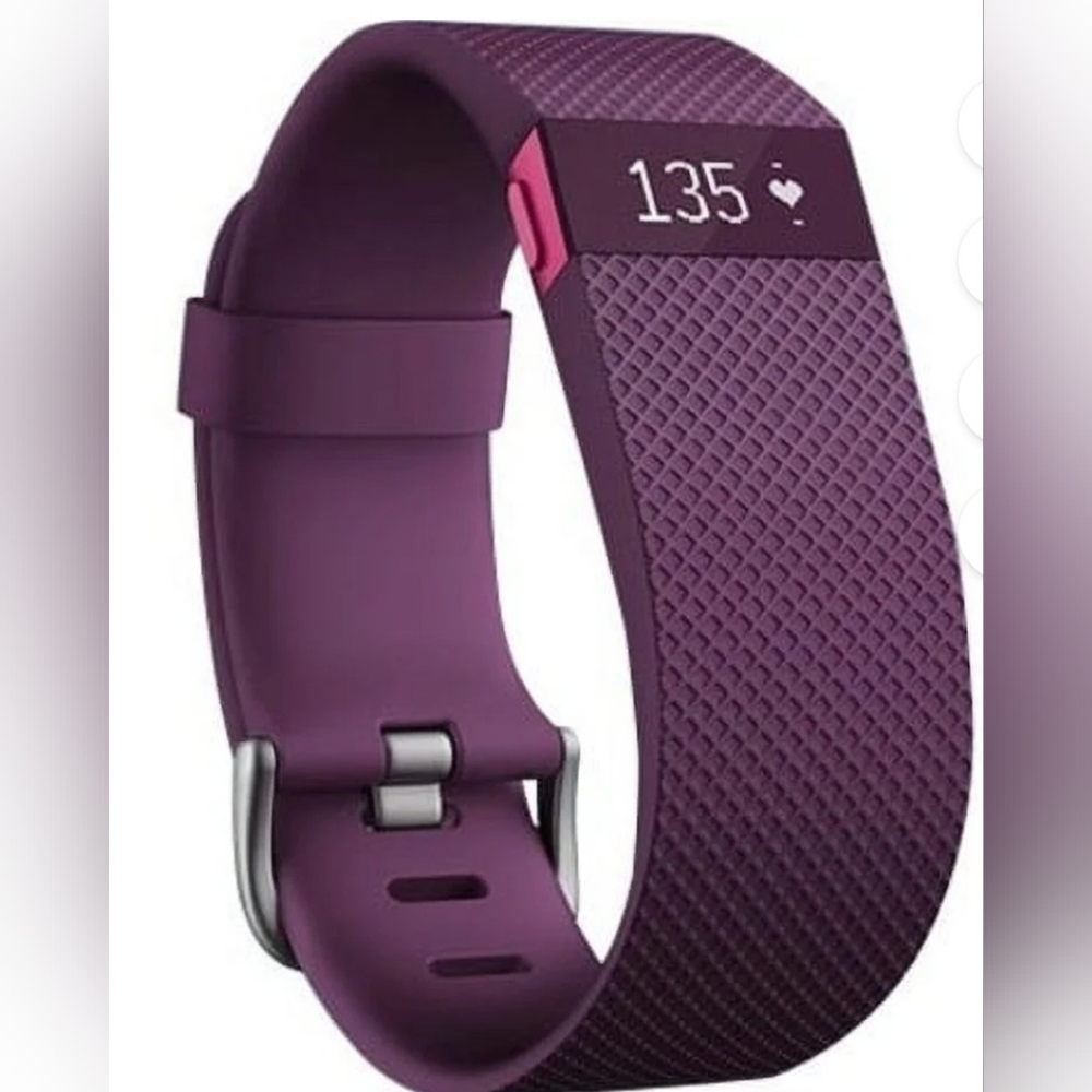 Fitbit Fitness Tracker Purple Charge HR LARGE.